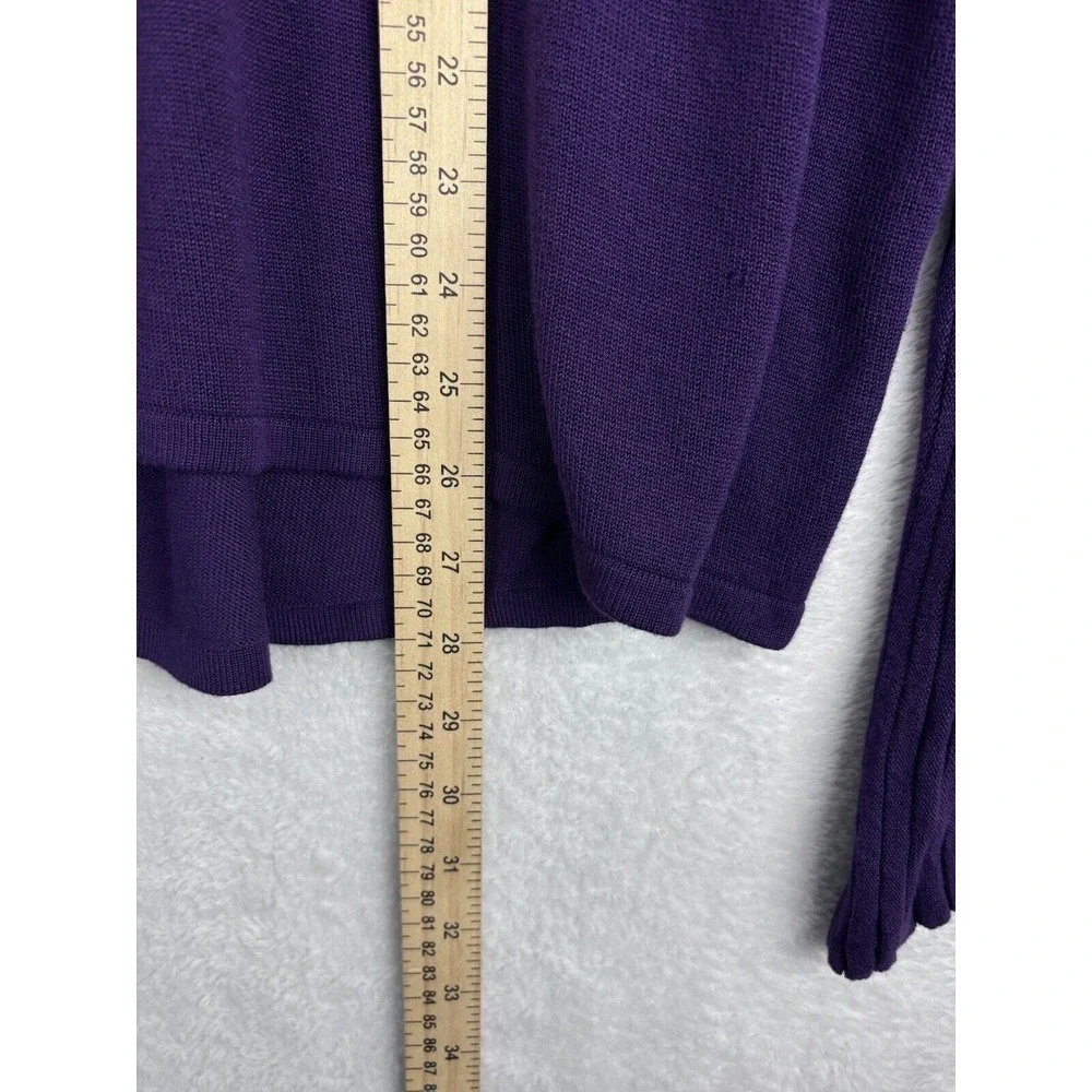 Chadwick's Women's Rayon Cowl Neck Purple Sweater Long Sleeve Size‎ XL